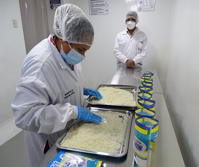 Áncash: entregan arroz fortificado para enriquecer dieta de los escolares 