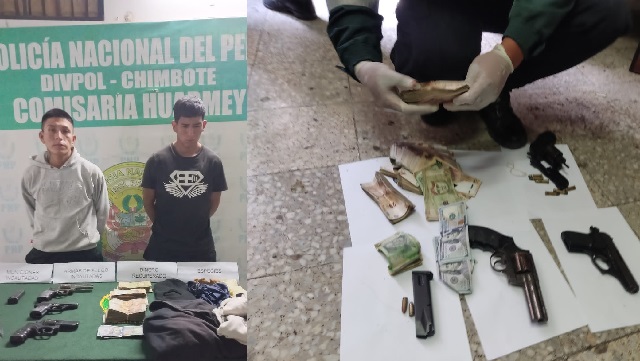 Delincuentes atrapan a sujetos acusados de asaltar la Caja del Santa en Huarmey