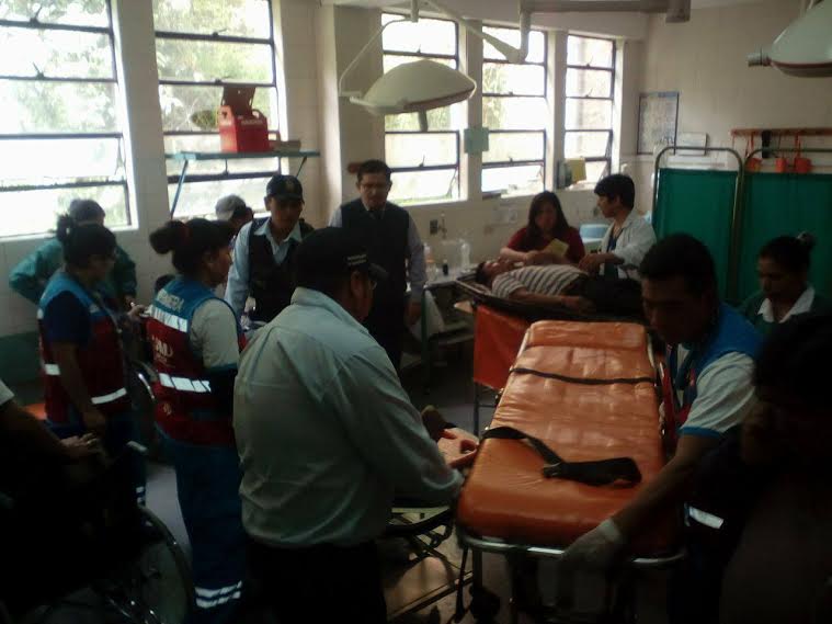 Heridos de accidente de tránsito son atendidos en hospital Victor Ramos Guardia de Huaraz