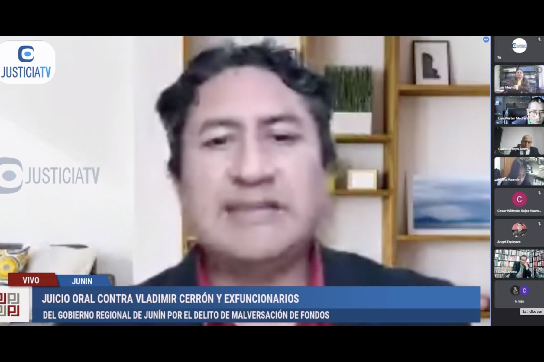 Reanudan audiencia de prórroga de la investigación contra Vladimir Cerrón