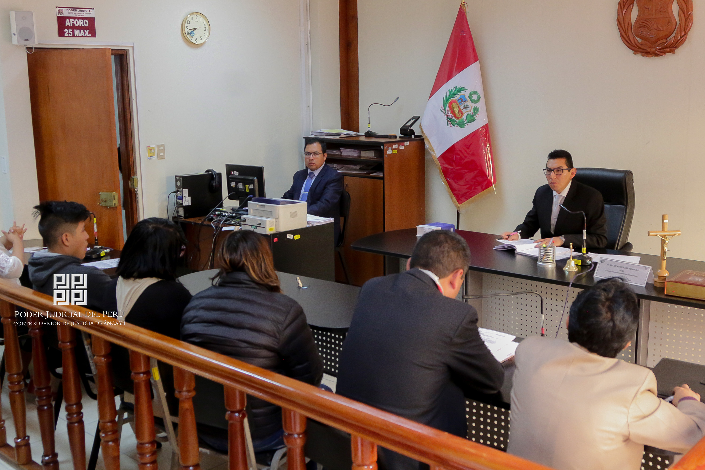Huaraz: realizan audiencia de control de identidad a sujetos investigados por muerte de empresaria