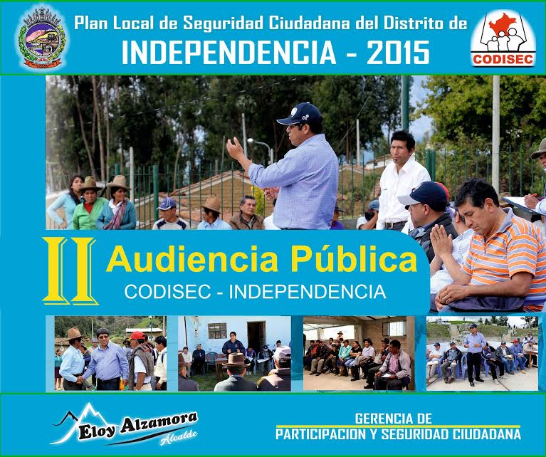 Municipio de Independencia presentará resultados de plan de seguridad ciudadana