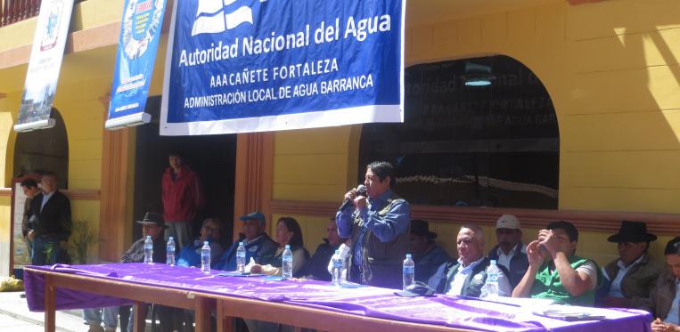 Entregan licencias de uso de agua a más de dos mil agricultores de Bolognesi