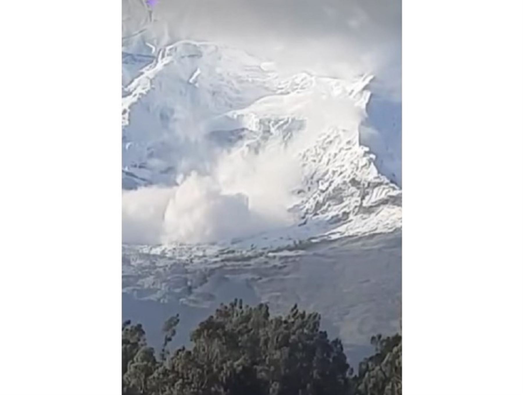 Áncash: alerta por las continuas avalanchas que se registran en el nevado Huascarán