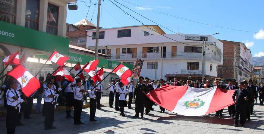 Autoridades conmemoraron el Día de la Bandera con fervor patriótico en Huaraz
