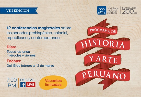 Biblioteca Nacional presenta octava edición del Programa de Historia y Arte Peruano 