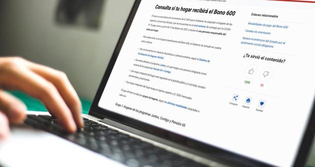 Se inició pago al grupo 2 de beneficiarios del  Bono 600 