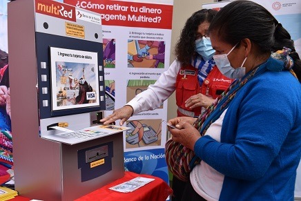 Áncash: más de 400 nuevas usuarias del programa Juntos recibieron su tarjeta Multired 