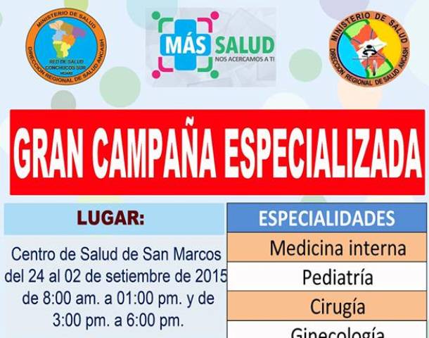Huari: Pobladores de San Marcos reciben atención médica gratuita 
