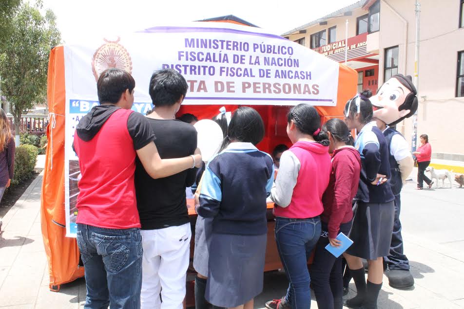 Huaraz: realizan campaña contra la trata de personas