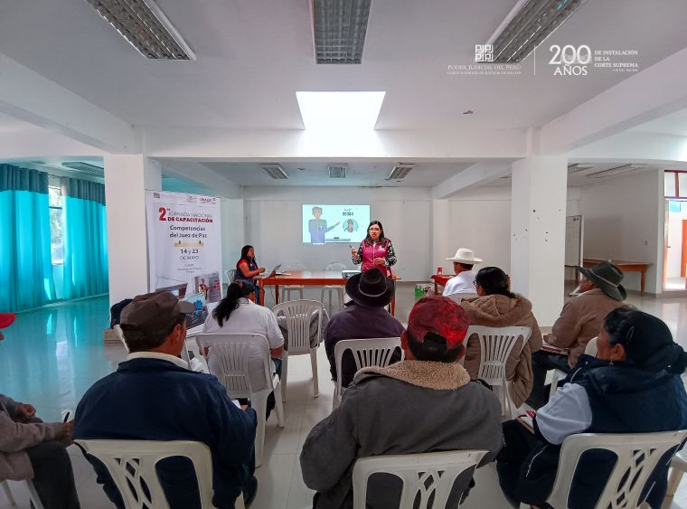 Sihuas: Oficina de Apoyo a la Justicia capacitó a jueces de paz  
