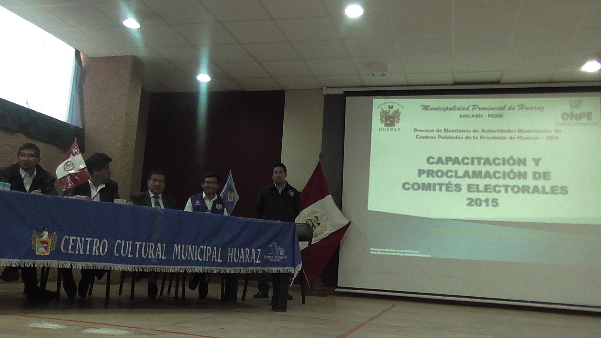 Huaraz: capacitan a comités electorales con miras elecciones en centros poblados