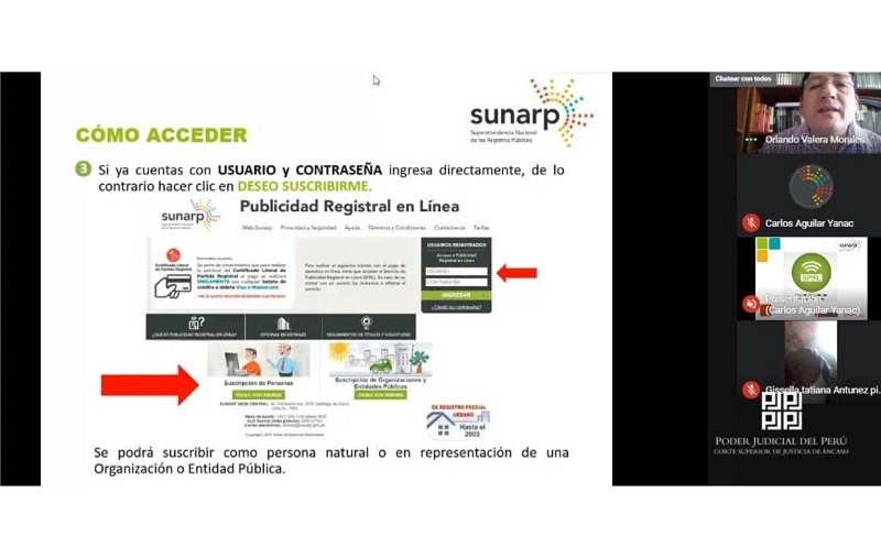 Servidores de la CSJAN reciben capacitación sobre el sistema de intermediación digital - Sunarp