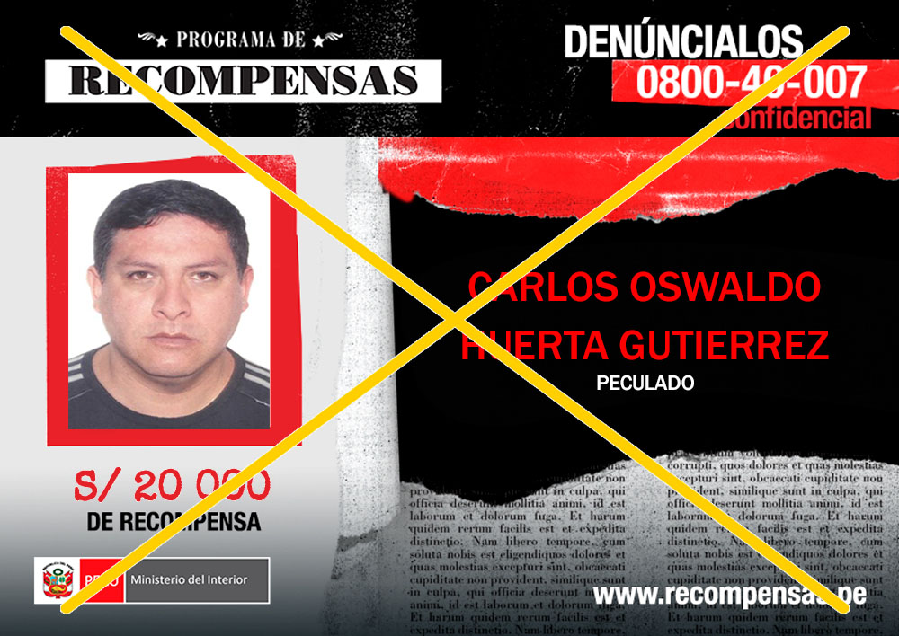 Áncash :capturan a exfuncionario del gobierno regional incluido en programa de recompensas 