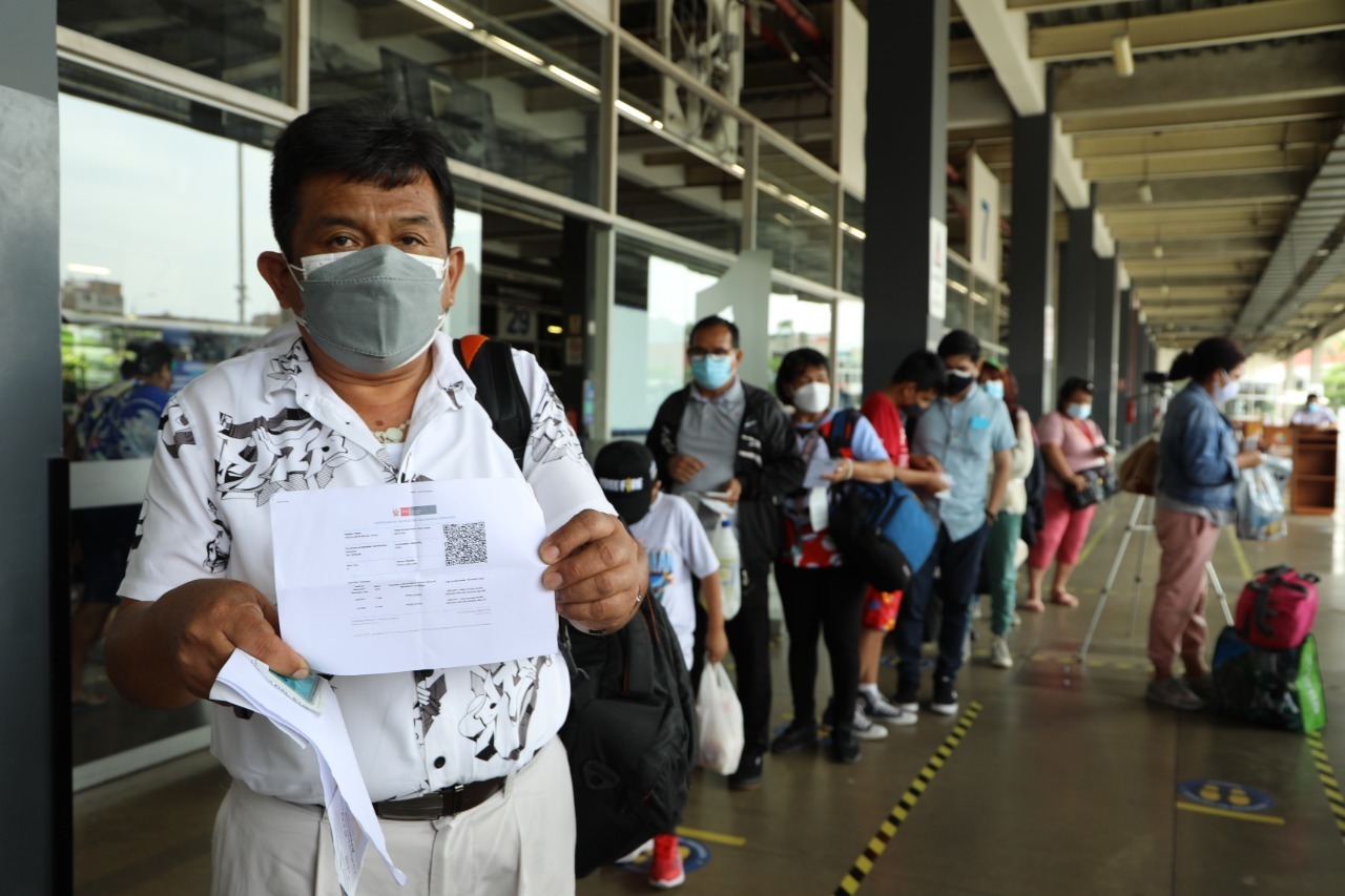 Más de 219 mil personas viajaron en transporte interprovincial entre el 24 y 25 de diciembre