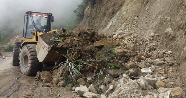 Áncash: derrumbes aíslan cinco distritos en la provincia de Pallasca  