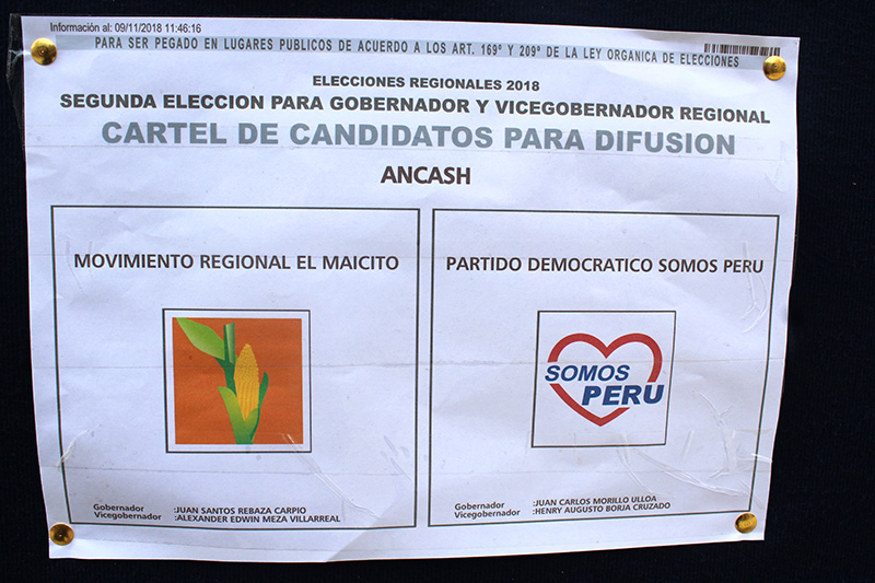 Huaraz: ODPE realiza publicación de cartel de candidatos a segunda vuelta electoral