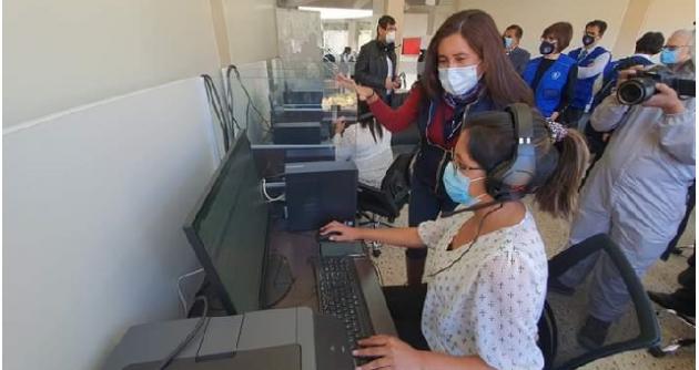 Inauguran central telefónica en Áncash para detección y atención de casos sospechosos de covid-19