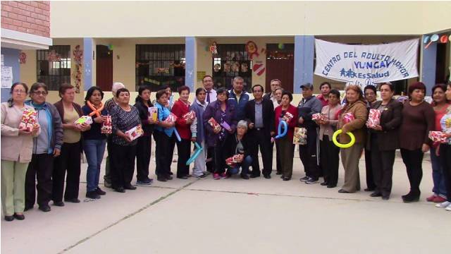 Yungay: Rinden homenaje al adulto mayor en su día