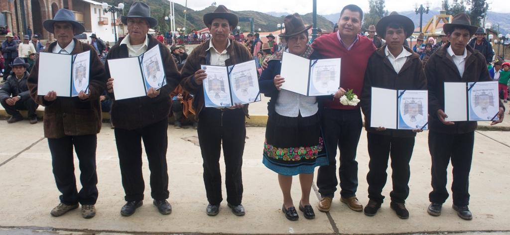 Juraron al cargo autoridades del centro poblado de Canchabamba  