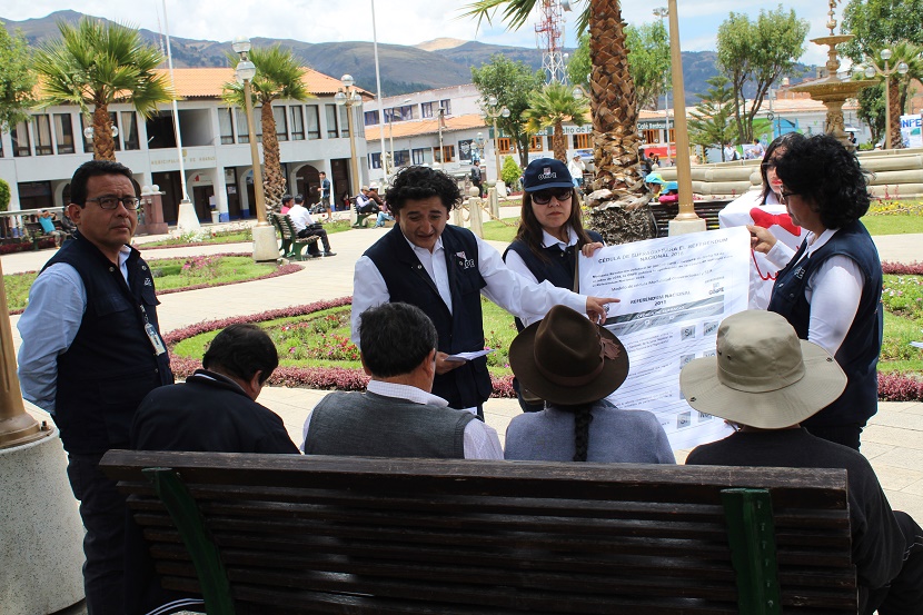 Odpe Huaraz informa sobre la Segunda Elección Regional y Referéndum Nacional 2018