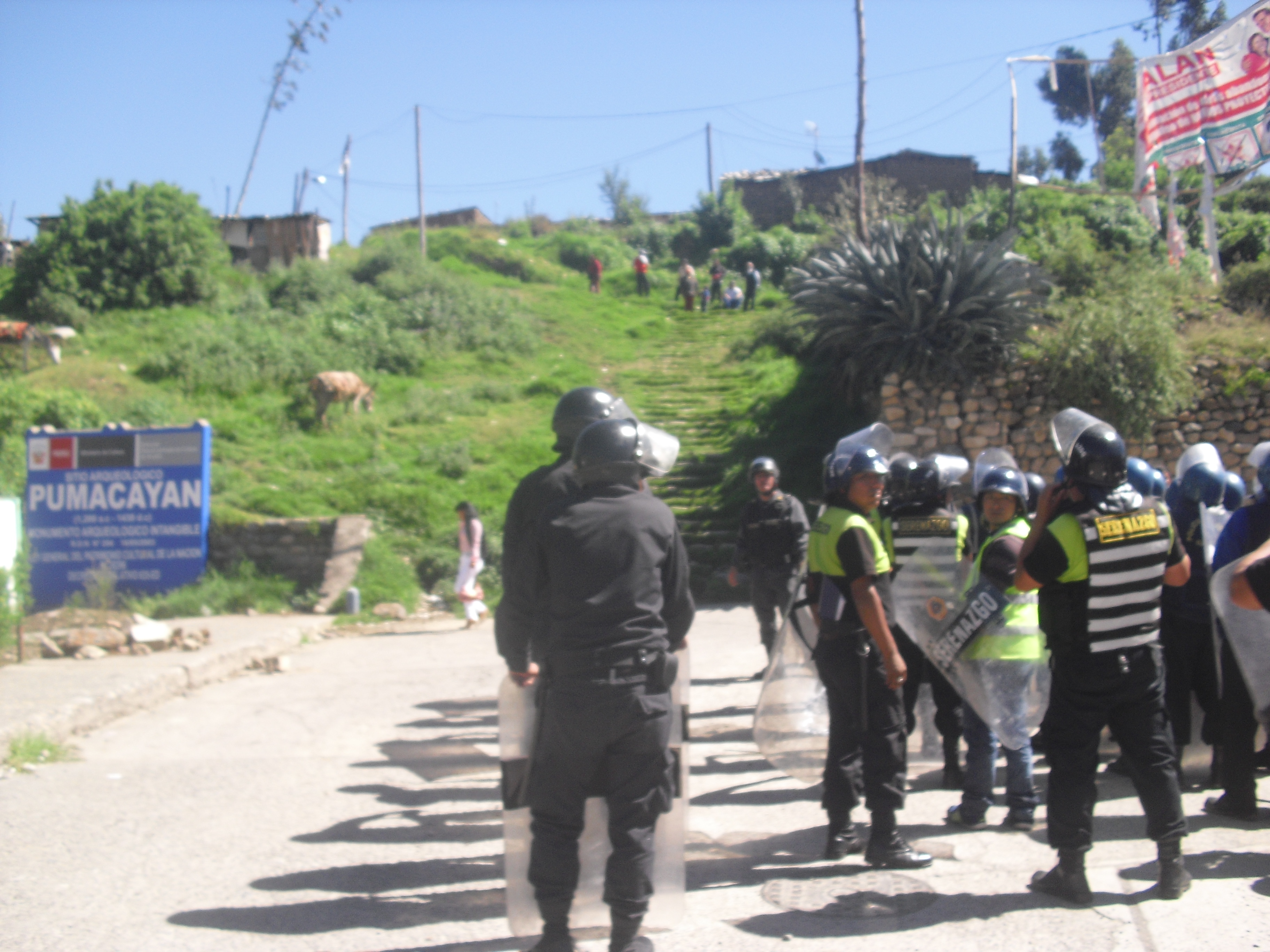 Huaraz: pobladores de zona arqueológica de Pumacayán fueron desalojados