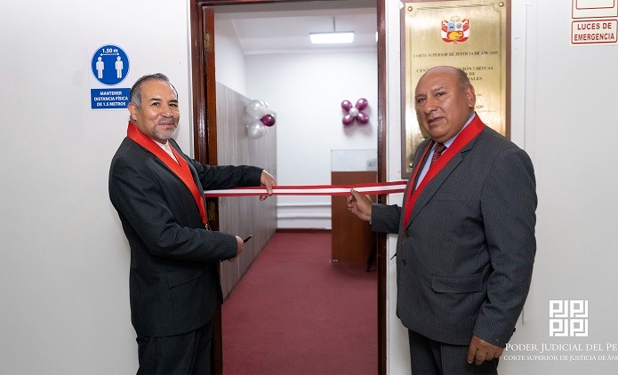 Huaraz: inauguran central de atención virtual de la Corte de Áncash 