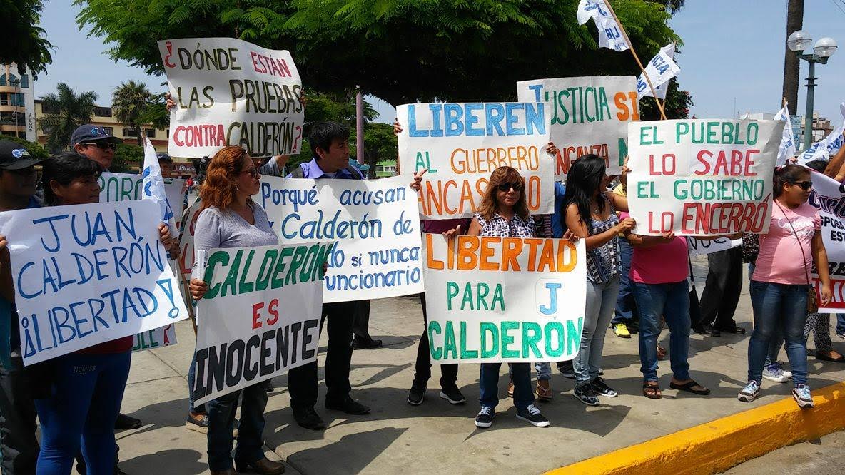 Familiares de preso Juan Calderón claman justicia y anuncian huelga de hambre