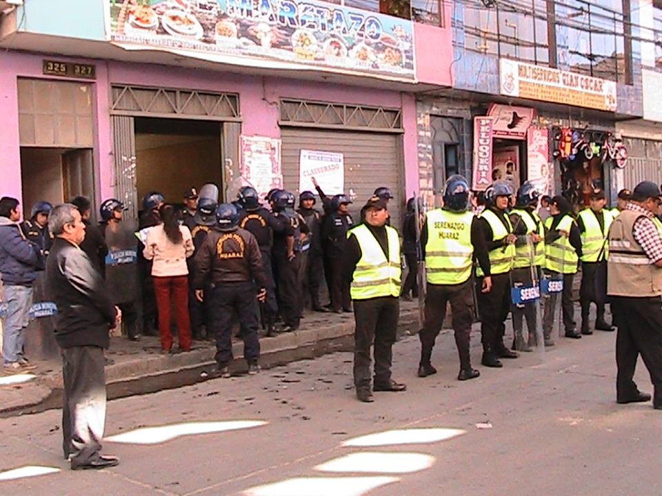 Clausuran terminales informales que operaban en zonas céntricas de Huaraz