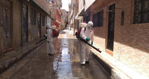 Áncash: COER Áncash desinfecta lugares claves de recorrido de pacientes por Covid-19