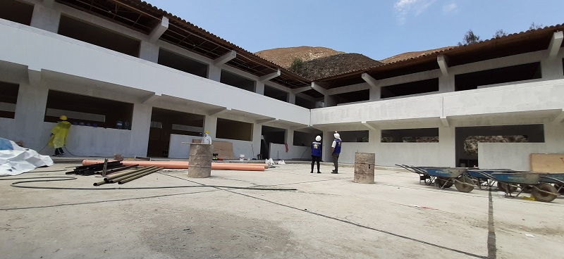 GRA culmina a fines de mes obra de colegio San Lorenzo Mártir en Jimbe