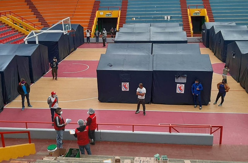 Contraloría recomienda mejorar condiciones sanitarias de albergues temporales del Estadio Rosas Pampa y Coliseo Cerrado