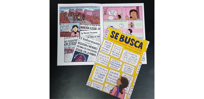 Ministerio del Interior presenta cómic dirigido a escolares para prevenir la trata de personas
