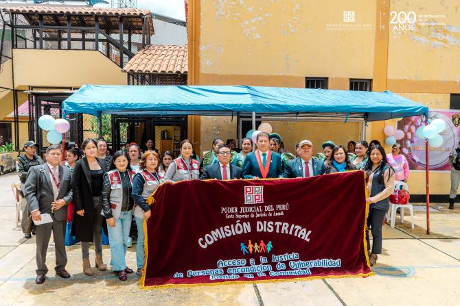 Comisión de acceso de la CSJAN realizó actividad informativa en el penal de Huaraz