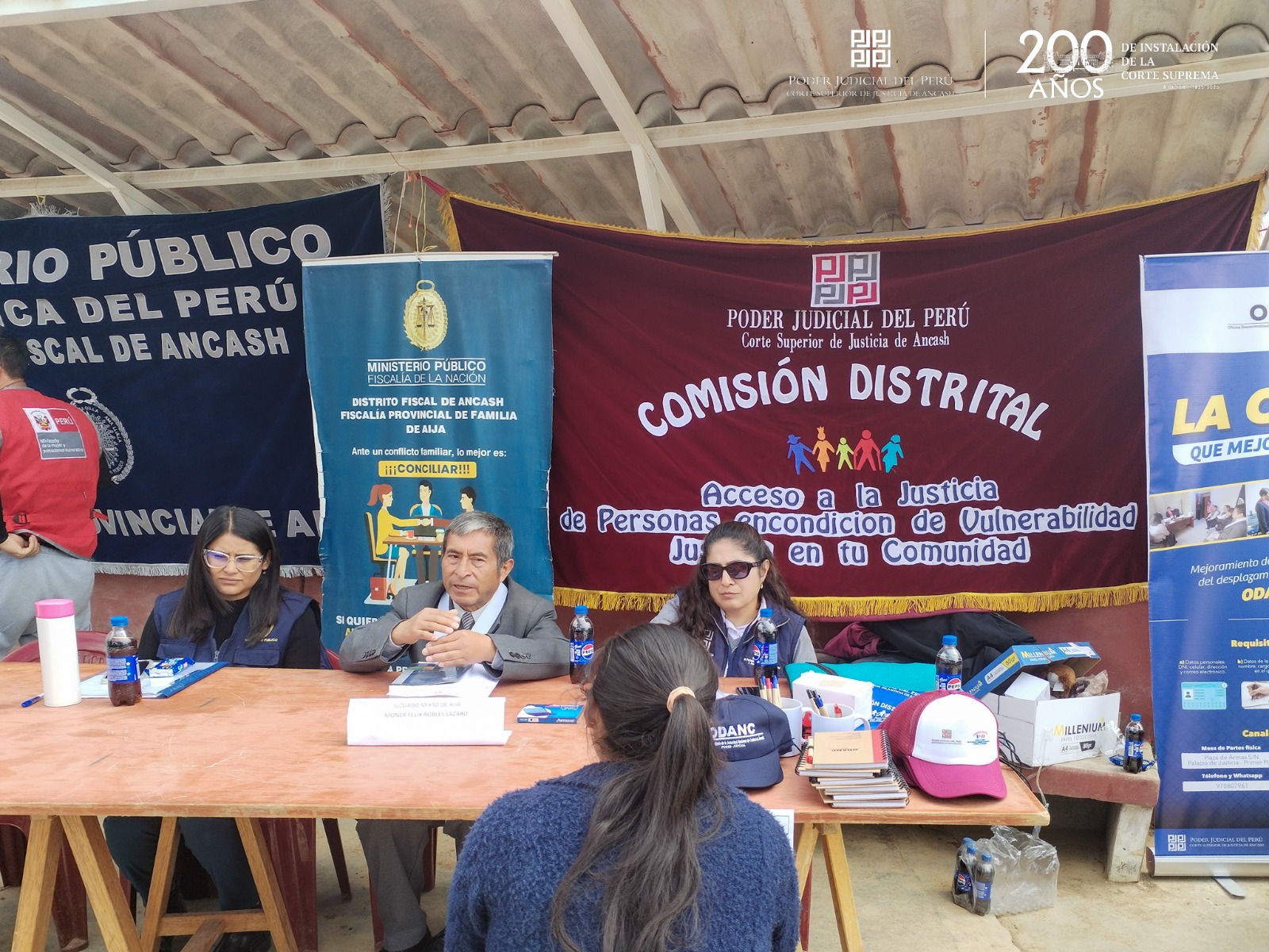 Huaraz: CSJAN realiza primera jornada de justicia itinerante en San Ildefonso