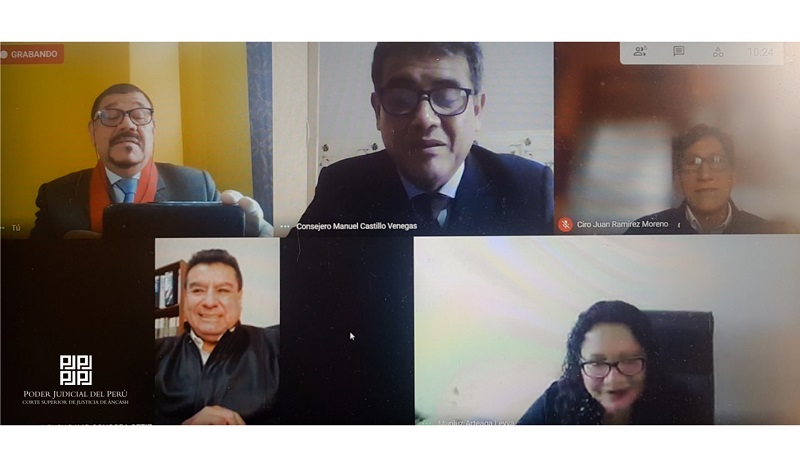 Titular de la CSJAN se reunió con la Comisión Nacional de Archivo del Poder Judicial