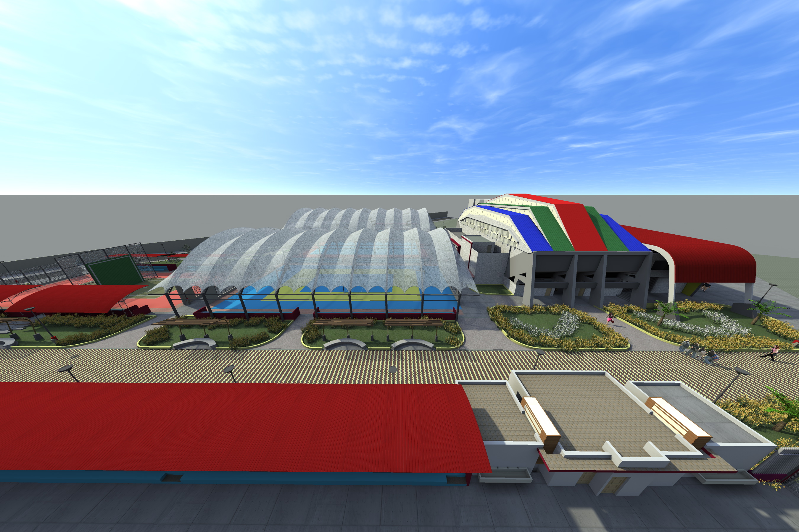 Construcción de complejo deportivo de la UNS registra avance de 28%   