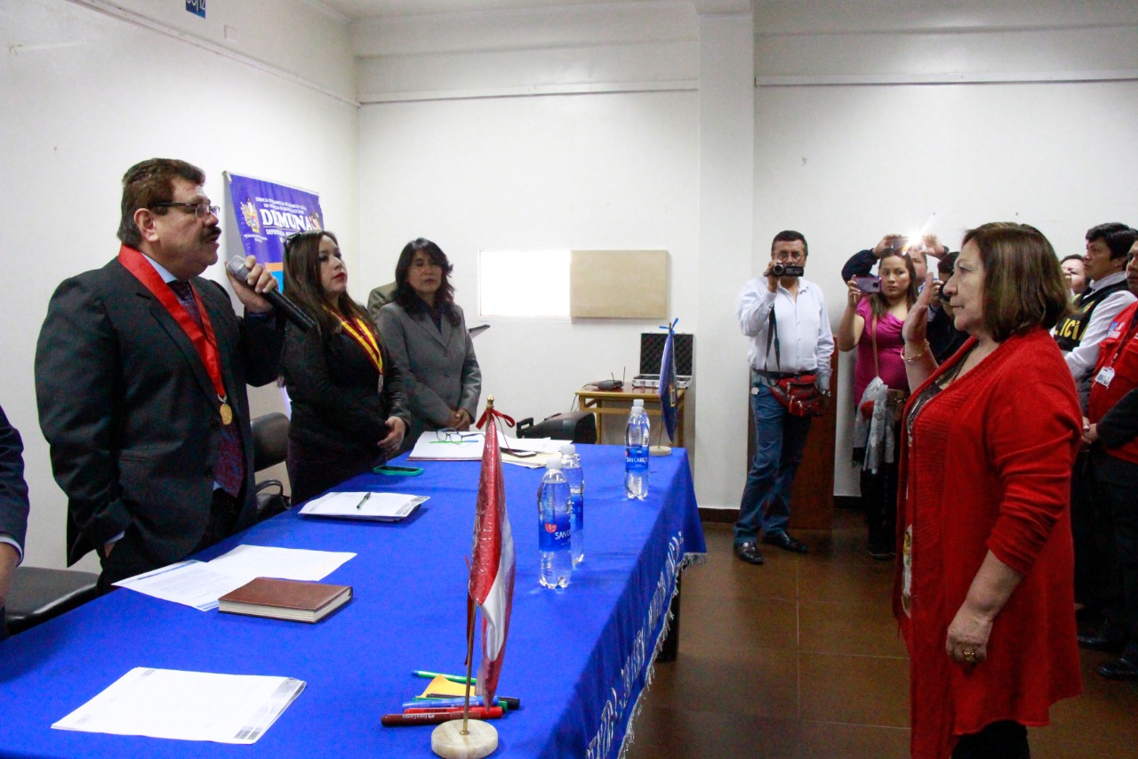  Juramentó nueva junta directiva del Comudenna de la provincia de Huaraz