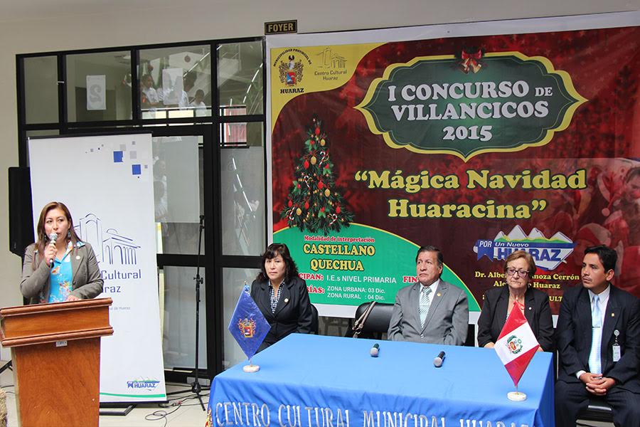 Municipalidad realiza presentación oficial de concurso de villancicos “Mágica Navidad Huaracina”