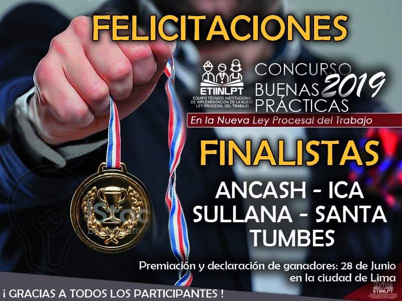 CSJAN es finalista en concurso de buenas prácticas de Nueva Ley Procesal del Trabajo