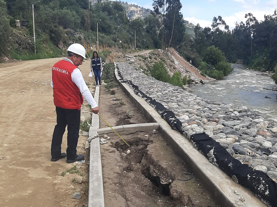 Áncash: Contraloría identifica perjuicio por más de S/ 1 millón por deficiencias en obra de defensa ribereña