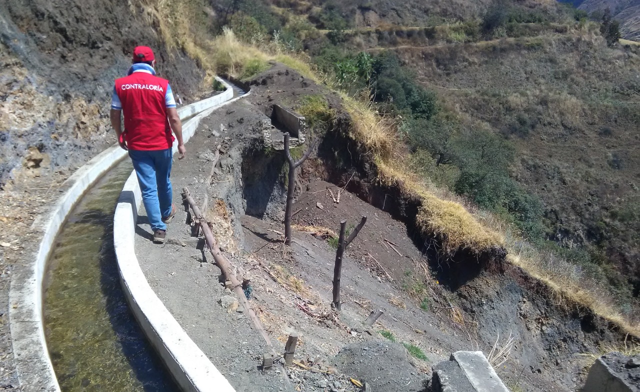 Advierten pago de S/ 1.5 millones por trabajos mal ejecutados en canal de riego en Aco