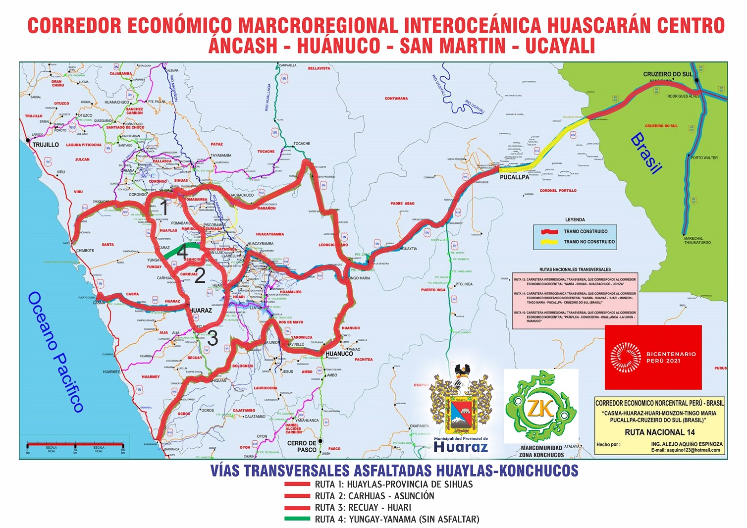 Huaraz será sede del primer encuentro Macroregional Interoceánica Centro