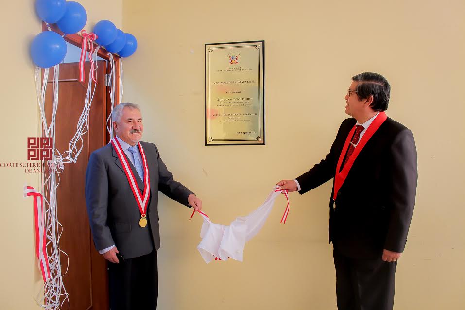 Huaraz: inauguran cámara Gesell en sede de la Corte de Áncash