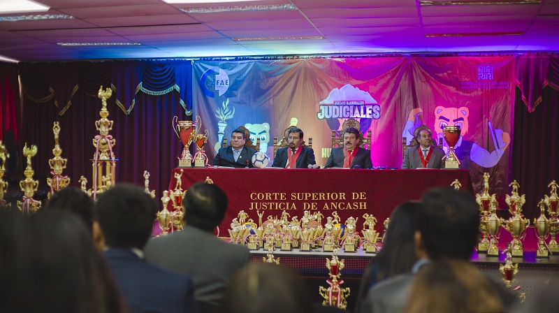 Titular de la Corte de Áncash realizó lanzamiento oficial de los XVII Juegos Nacionales Judiciales 2019 