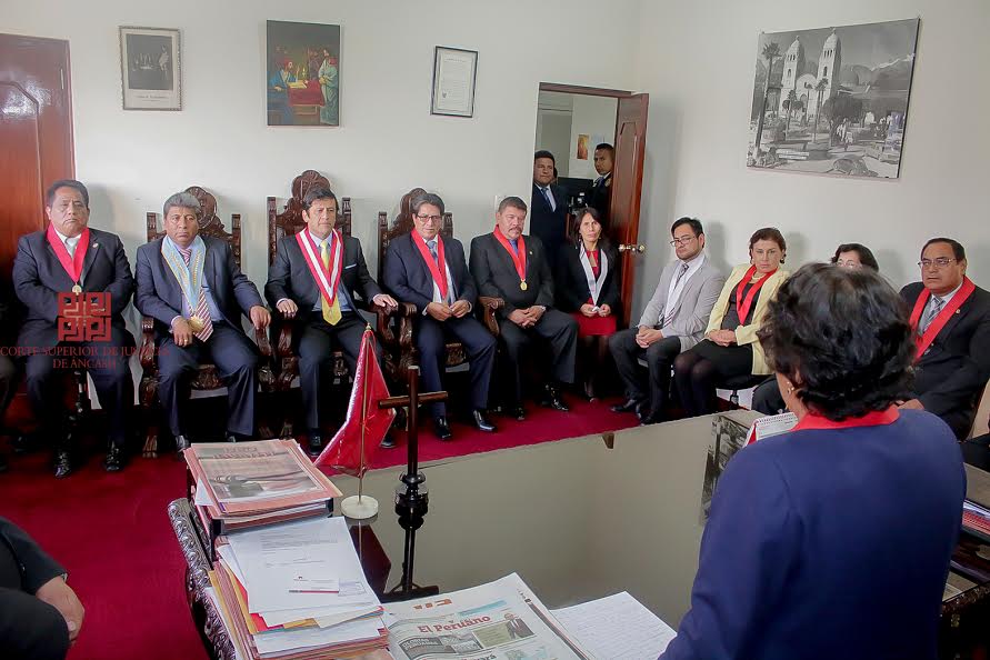 Corte de Justicia de Áncash recibió visita del presidente del CNM