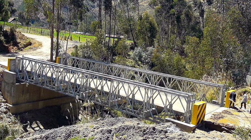 Áncash: Cuatro puentes fueron instalados en el marco de la reactivación económica