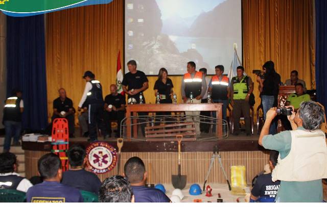 Huaylas: capacitan a personal de instituciones en búsqueda y rescate en estructuras colapsadas