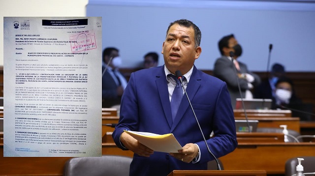 Congresista Espinoza pide intervenir municipio de Chimbote por presuntos actos de corrupción