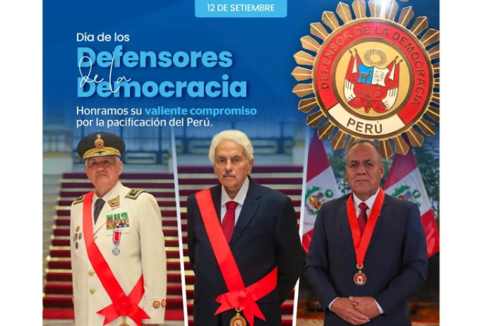 Presidencia reconoce labor de héroes que enfrentaron a la amenaza terrorista en el Perú